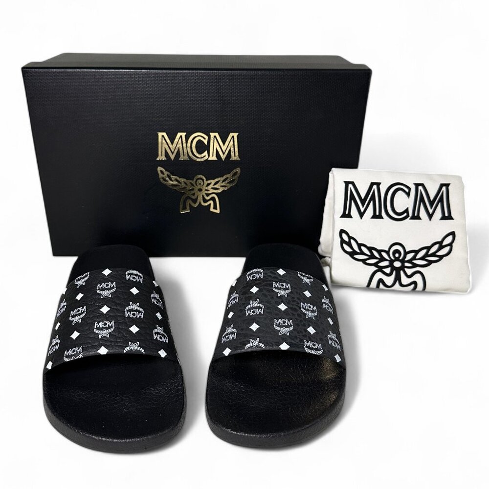 MCM Logo Rubber Platform Slide